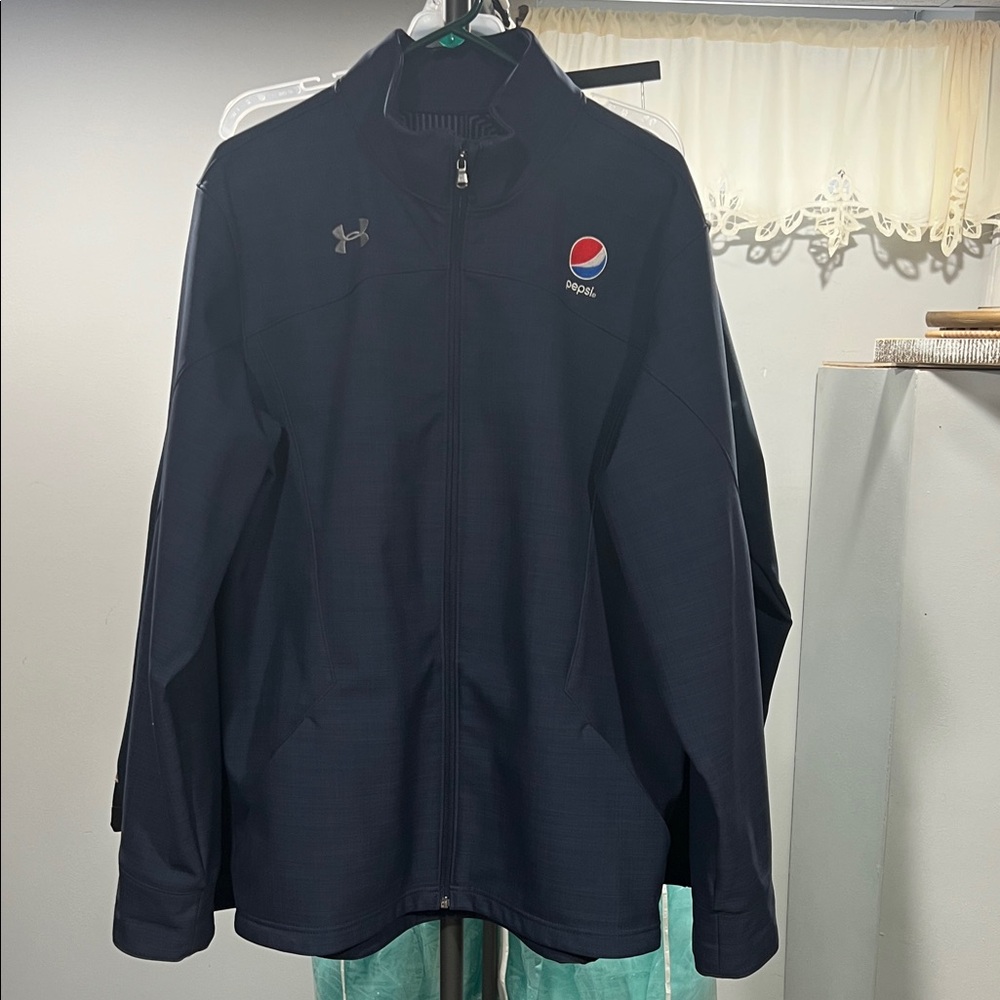 Under Armour Navy Jacket with Pepsi Emblem